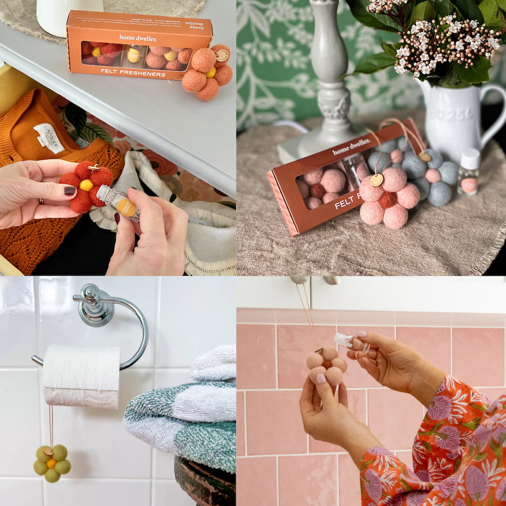 Sustainable felt air freshener gift under $30 AUD
