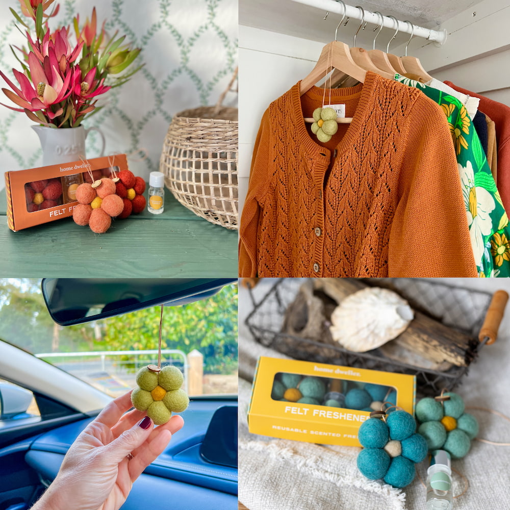 Felt Fresheners by Home Dweller — fairtrade natural room scent