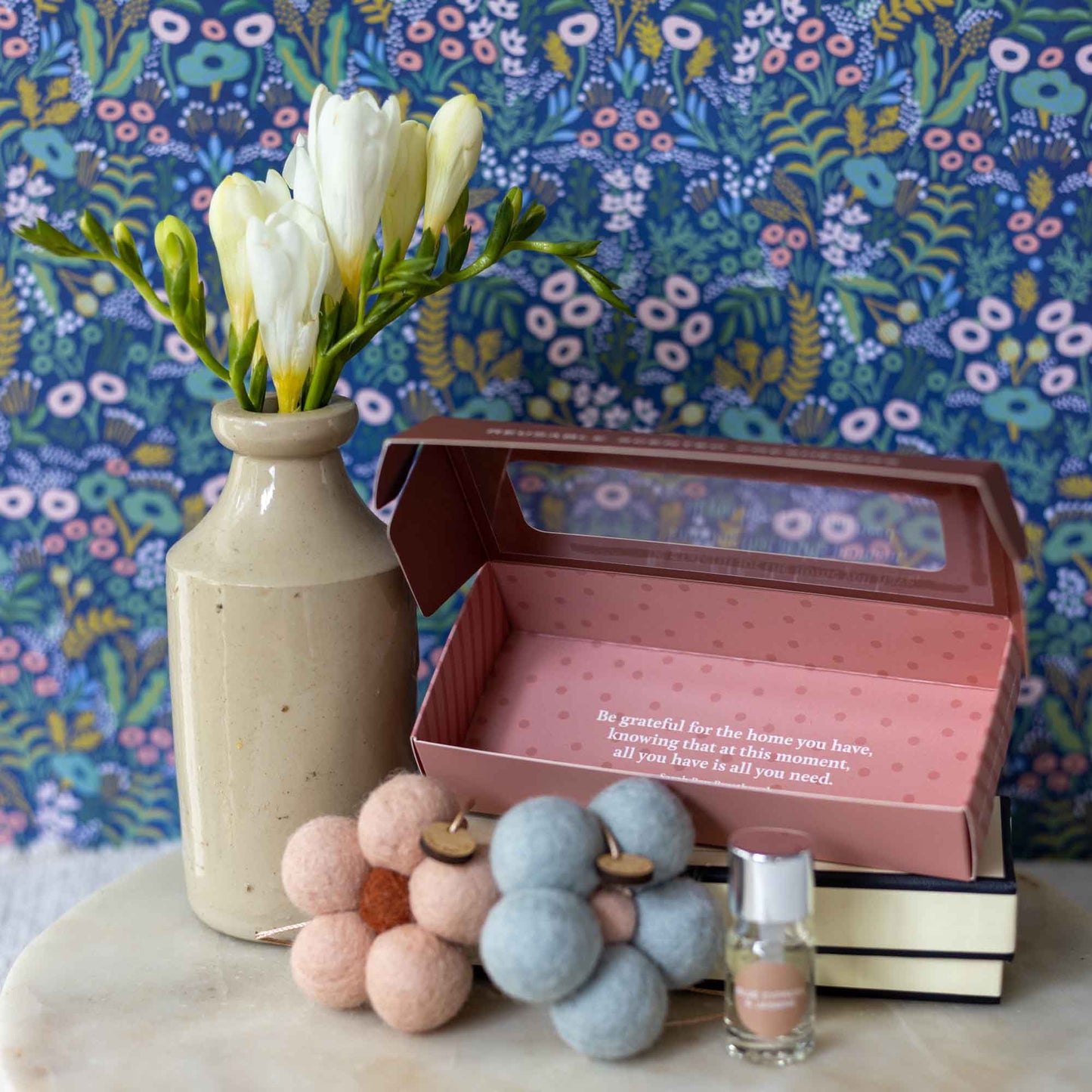 Eco-friendly reusable car freshener made from organic wool