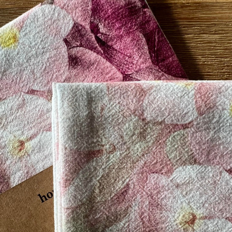 Close-up of textured cotton tea towel