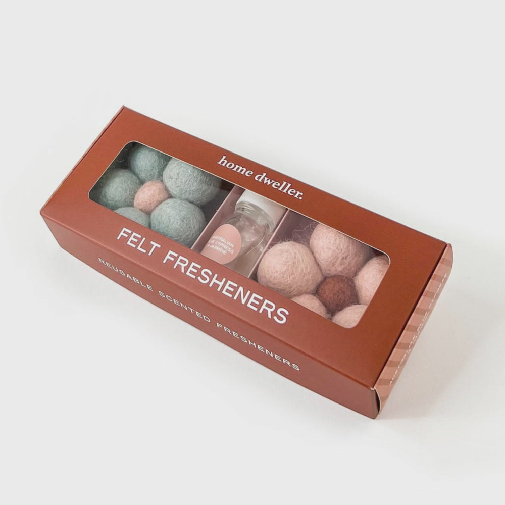 Felt Fresheners - Australian Blue Cypress & Jasmine Reusable scented fresheners Home Dweller