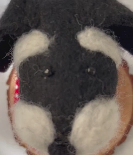 Home Dweller Wall Hook - Felt Peanut Dog